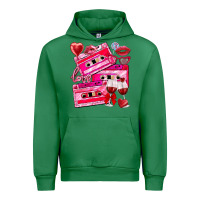 Emerald valentines day cassette Urban Hoodie - NancyCooperArtShop