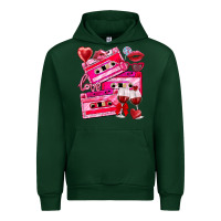 Forest Green valentines day cassette Urban Hoodie - NancyCooperArtShop