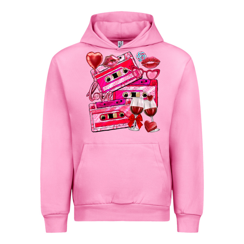 Valentines Day Cassette Urban Hoodie by NancyCooperArtShop | Teevron
