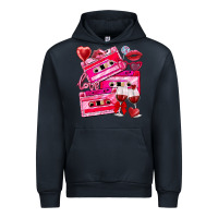 Navy valentines day cassette Urban Hoodie - NancyCooperArtShop