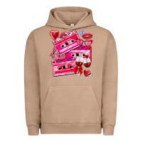 Pigment Burro valentines day cassette Urban Hoodie - NancyCooperArtShop