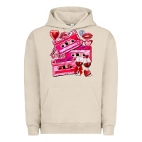 Pigment French Oak valentines day cassette Urban Hoodie - NancyCooperArtShop