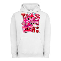 Pigment Lunar Rock valentines day cassette Urban Hoodie - NancyCooperArtShop