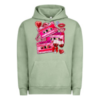 Pigment Oil Green valentines day cassette Urban Hoodie - NancyCooperArtShop