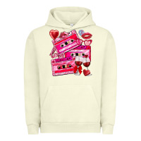 Pigment Pistachio valentines day cassette Urban Hoodie - NancyCooperArtShop