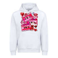 White valentines day cassette Urban Hoodie - NancyCooperArtShop