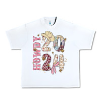 White howdy 2024 Urban Heavy Tee - MaliasSmallBusiness