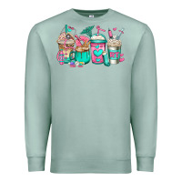 Seafoam rt respiratory therapist coffee cups Premium Sweatshirt - Jasminsmagicworld
