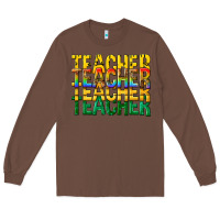 Chestnut teacher teacher teacher Long Sleeve Tee - texasbilliewilder