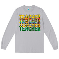 Moon Dust teacher teacher teacher Long Sleeve Tee - texasbilliewilder