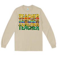Mushroom teacher teacher teacher Long Sleeve Tee - texasbilliewilder