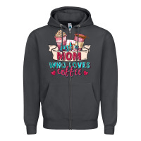 Smoke just a mom who loves coffee Zipper Hoodie - Zillion Design Studio