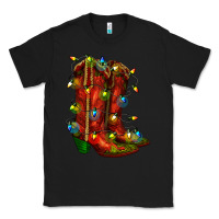 Black christmas western boots with lights Classic Tee - RanaPortraitStore