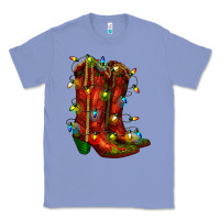 Colony Blue christmas western boots with lights Classic Tee - RanaPortraitStore