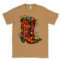 Toasted Coconut christmas western boots with lights Classic Tee - RanaPortraitStore