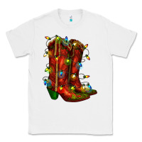 White christmas western boots with lights Classic Tee - RanaPortraitStore