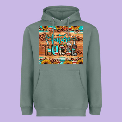 Future Nurse Heavyweight Hoodie Designed By Jahusdesignshop