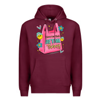 Burgundy time for that retail therapy Premium Hoodie - MaliasSmallBusiness