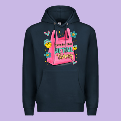 Time For That Retail Therapy Premium Hoodie Designed By Maliassmallbusiness