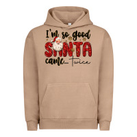 Pigment Burro i m so good santa came twice Urban Hoodie - MaliasSmallBusiness
