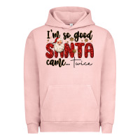Pigment Salmon i m so good santa came twice Urban Hoodie - MaliasSmallBusiness