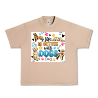 Burro life is better with dogs Urban Heavy Tee - MaliasSmallBusiness