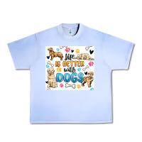 Grape Ice life is better with dogs Urban Heavy Tee - MaliasSmallBusiness