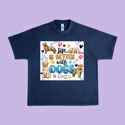 Urban Heavy Tee life is better with dogs