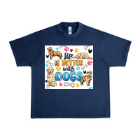 Navy life is better with dogs Urban Heavy Tee - MaliasSmallBusiness
