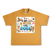 Peanut Butter life is better with dogs Urban Heavy Tee - MaliasSmallBusiness