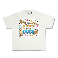 Pistachio life is better with dogs Urban Heavy Tee - MaliasSmallBusiness
