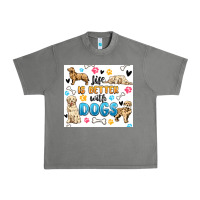 Tornado life is better with dogs Urban Heavy Tee - MaliasSmallBusiness