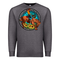 Charcoal Heather gemstone rodeo Premium Sweatshirt - JahusDesignShop