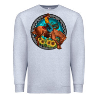 Heather Grey gemstone rodeo Premium Sweatshirt - JahusDesignShop