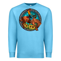 Ocean Blue gemstone rodeo Premium Sweatshirt - JahusDesignShop