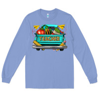 Colony Blue teacher truck Long Sleeve Tee - texasbilliewilder