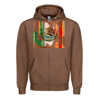 Chestnut mexican flag serape Zipper Hoodie - CTS Tumbler Store