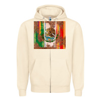 Mexican Flag Serape Zipper Hoodie | Teevron
