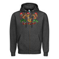 Charcoal Heather mexican skeletons Zipper Hoodie - CTS Tumbler Store