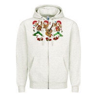 Oatmeal Heather mexican skeletons Zipper Hoodie - CTS Tumbler Store