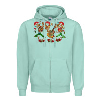 Seafoam mexican skeletons Zipper Hoodie - CTS Tumbler Store