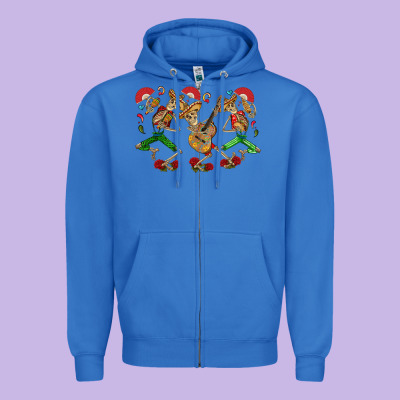 Mexican Skeletons Zipper Hoodie Designed By Cts Tumbler Store