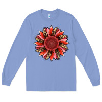Colony Blue valentine's day sunflower Long Sleeve Tee - RanaPortraitStore