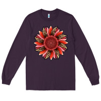 Plum valentine's day sunflower Long Sleeve Tee - RanaPortraitStore
