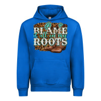 Cobalt blame it all on my roots Urban Hoodie - NancyCooperArtShop