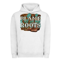 Pigment Lunar Rock blame it all on my roots Urban Hoodie - NancyCooperArtShop