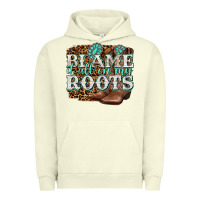 Pigment Pistachio blame it all on my roots Urban Hoodie - NancyCooperArtShop