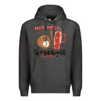 Charcoal Heather hot mess always stressed baseball mama stanley cup Premium Hoodie - MaliasSmallBusiness