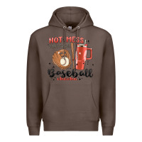 Coffee hot mess always stressed baseball mama stanley cup Premium Hoodie - MaliasSmallBusiness