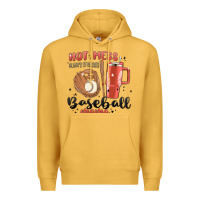 Mustard hot mess always stressed baseball mama stanley cup Premium Hoodie - MaliasSmallBusiness